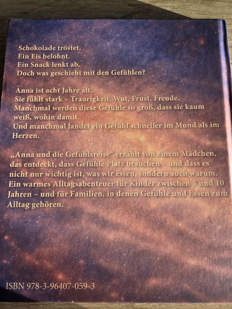 Buchrückseite "Anna und die Gefühlsreise"